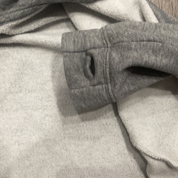 Big Kids Grey Nike Zip Up Hoodie - Picture 6 of 6